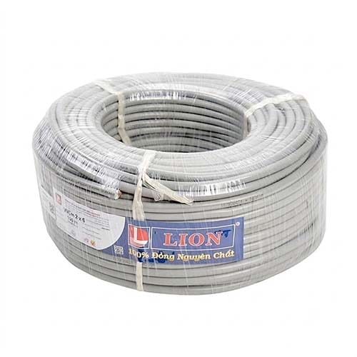 Dây Điện Mềm 2 Lõi Ruột Đồng 2x6.0mm Xám Daphaco VVCm