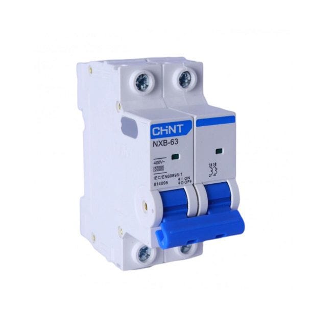 Cầu Dao Tự Động MCB Chint NXB-63 20A 6kA 2P