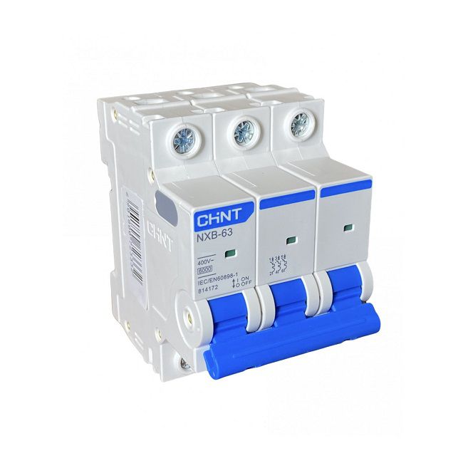 Cầu Dao Tự Động MCB Chint NXB-63 32A 6kA 3P