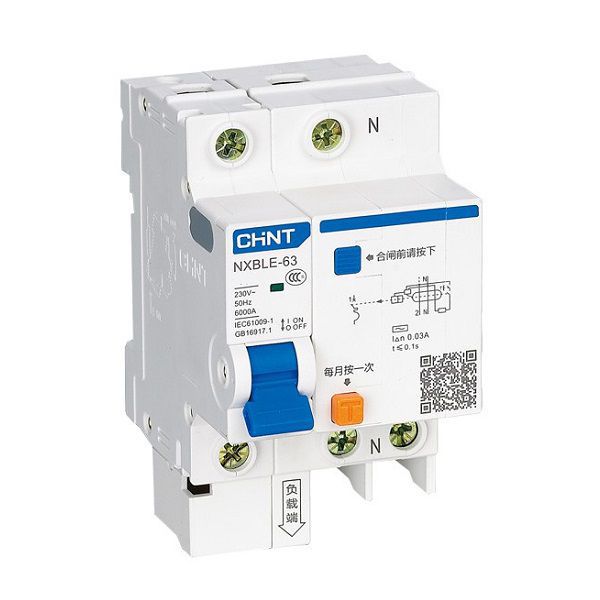 CB Chống Giật RCBO Chint NXBLE-63 40A 1P+N 30mA 6kA