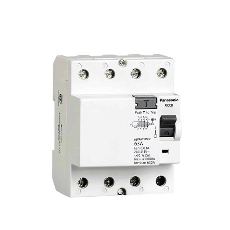 Cầu Dao Tự Động RCCB Panasonic BBDR46330HV 4P 63A 30mA